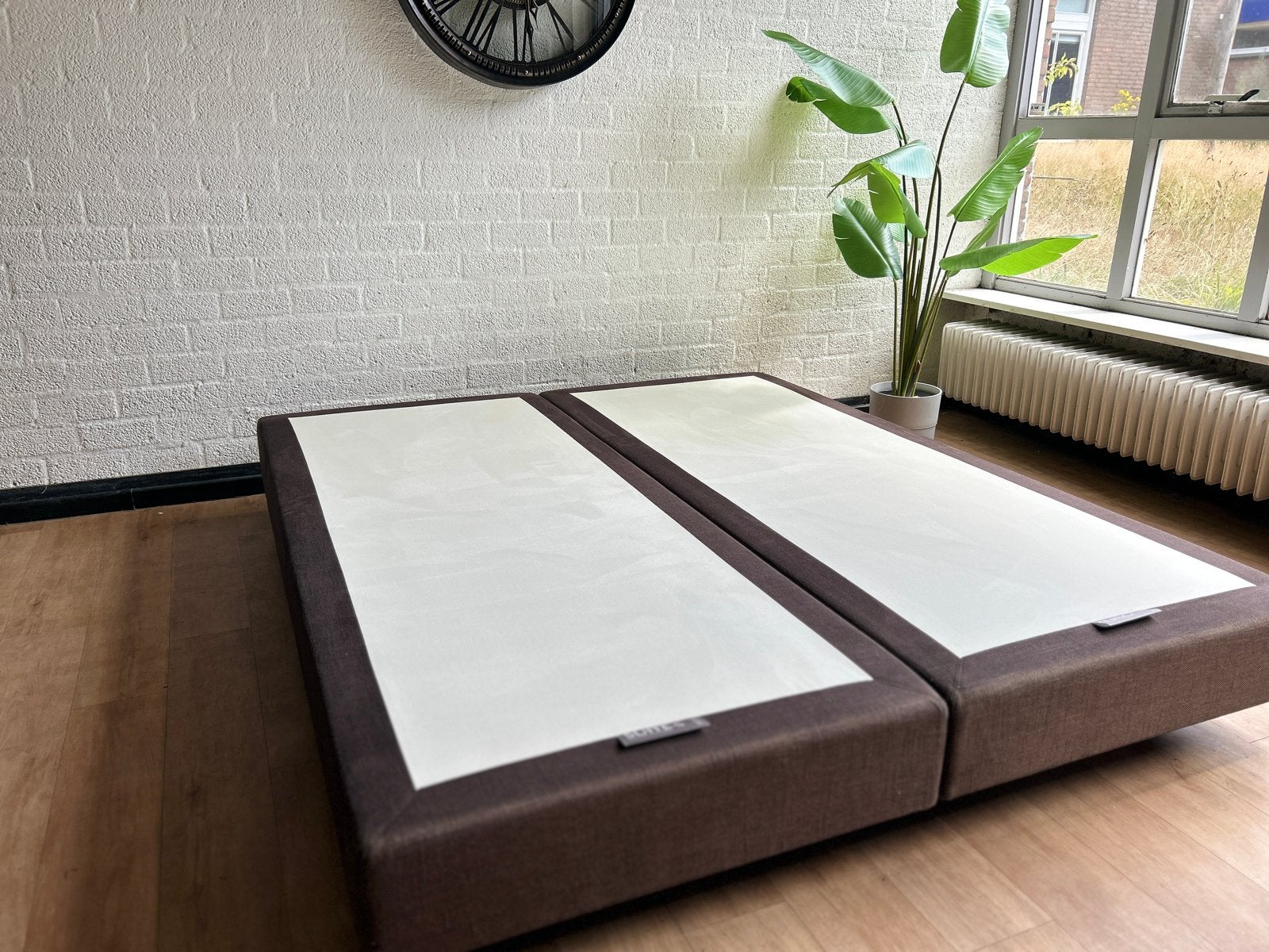 Suite-S Boxspring 180x210 cm - Hotelkwaliteit - Gereinigd, Bruin, 210 cm, Tweepersoons, Ophalen of Verzenden