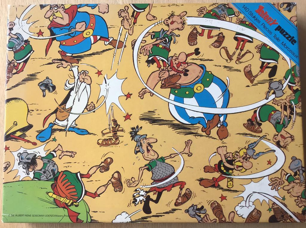 Asterix puzzel ‘Gevecht tegen de Romeinen’ - Flamenco - ZGAN, Ophalen of Verzenden, Minder dan 500 stukjes, Zo goed als nieuw