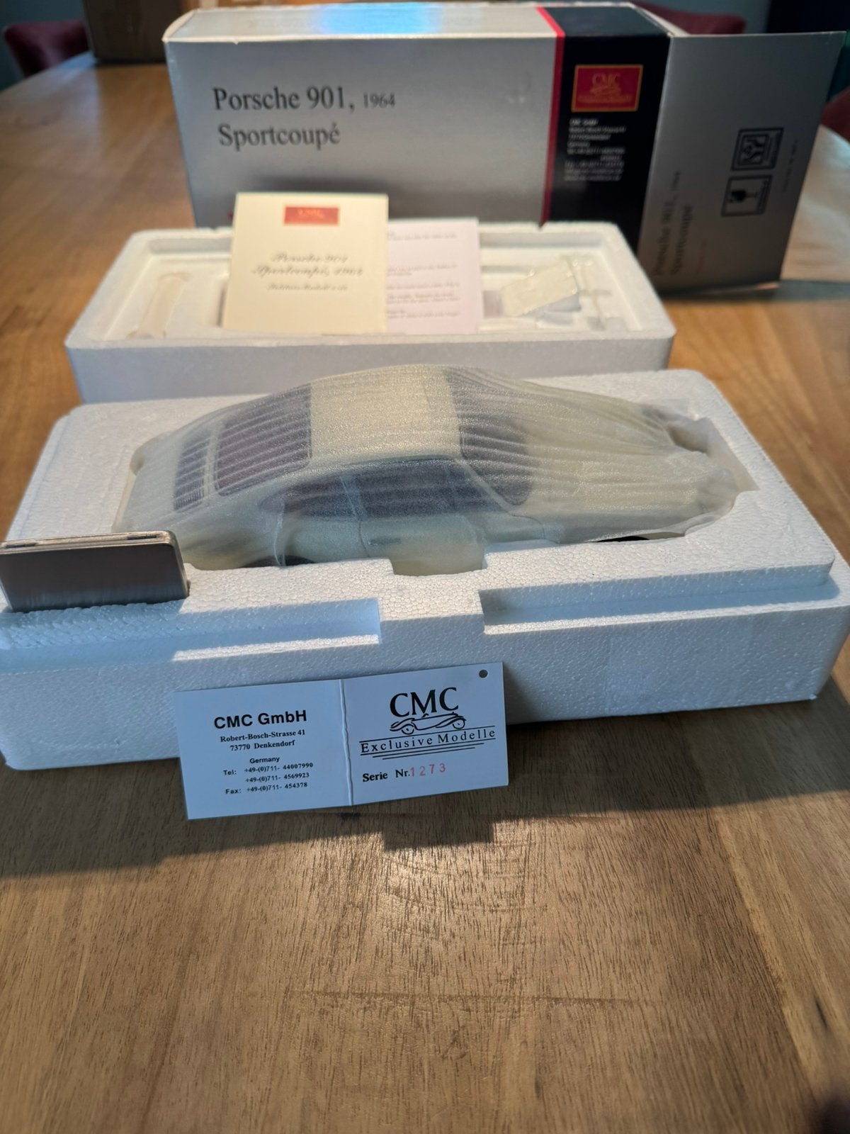 CMC Porsche 901 1964 M-067C ivoor, Ophalen of Verzenden, Zo goed als nieuw, Overige merken