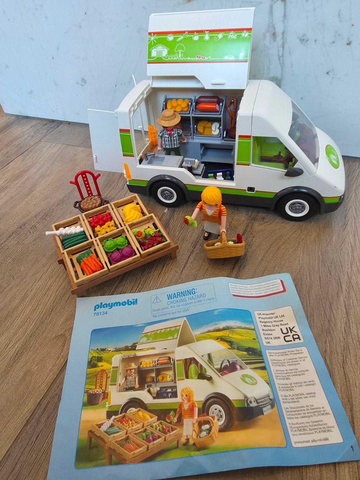 Playmobil 70134 Boerderijwinkel op wielen, Complete set, Voertuig, Ophalen of Verzenden, Zo goed als nieuw