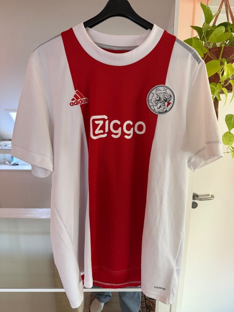 Ajax thuisshirt 2021XL met bedrukking, Verzenden, Maat 56/58 (XL), Zo goed als nieuw, Adidas