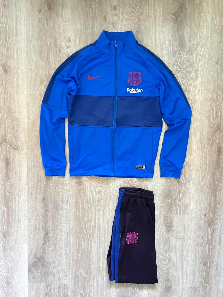 FC Barcelona trainingspak Nike 19/20 Maat 147-158, Gebruikt, Jongen of Meisje, Sport- of Zwemkleding, Ophalen of Verzenden