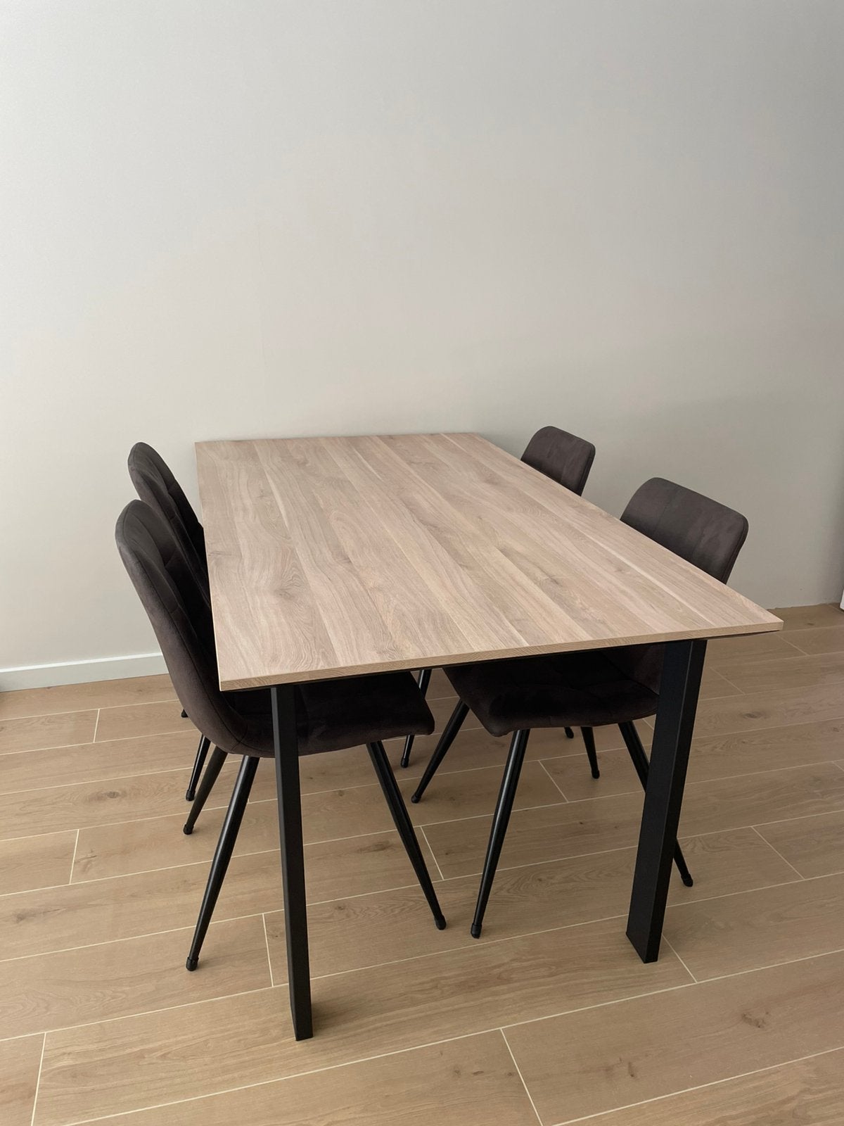Ricco eettafel 160x90x78cm (lxbxh) fresh oak, Ophalen, 50 tot 100 cm, Zo goed als nieuw, Vijf personen of meer
