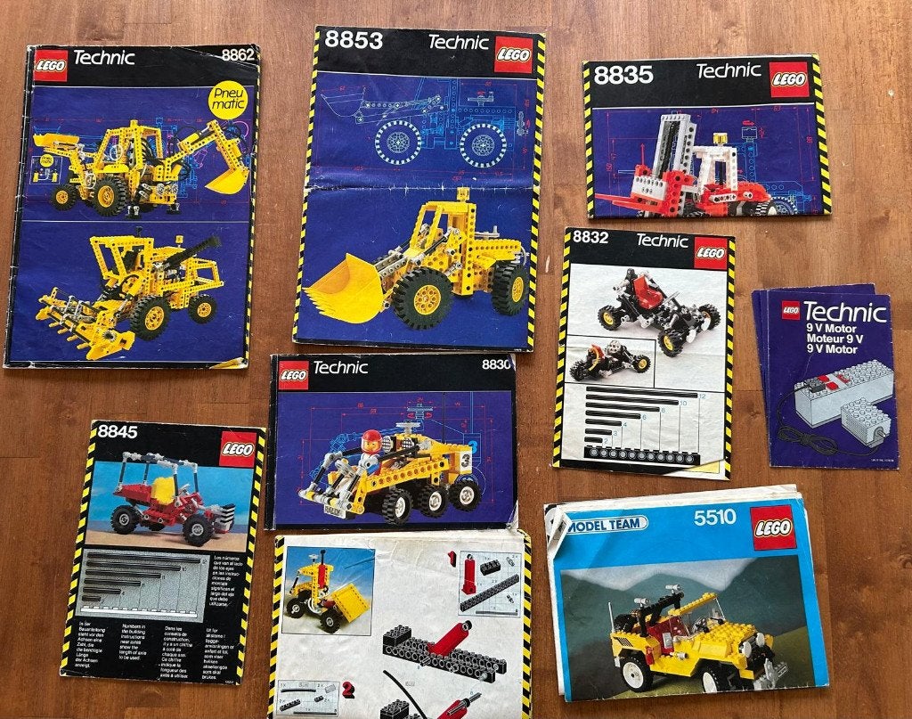 Diverse LEGO TECHNIC / MODEL TEAM sets jaren 80-90, Kinderen en Baby's, Gebruikt, Lego, Inclusief instructies, Ophalen of Verzenden