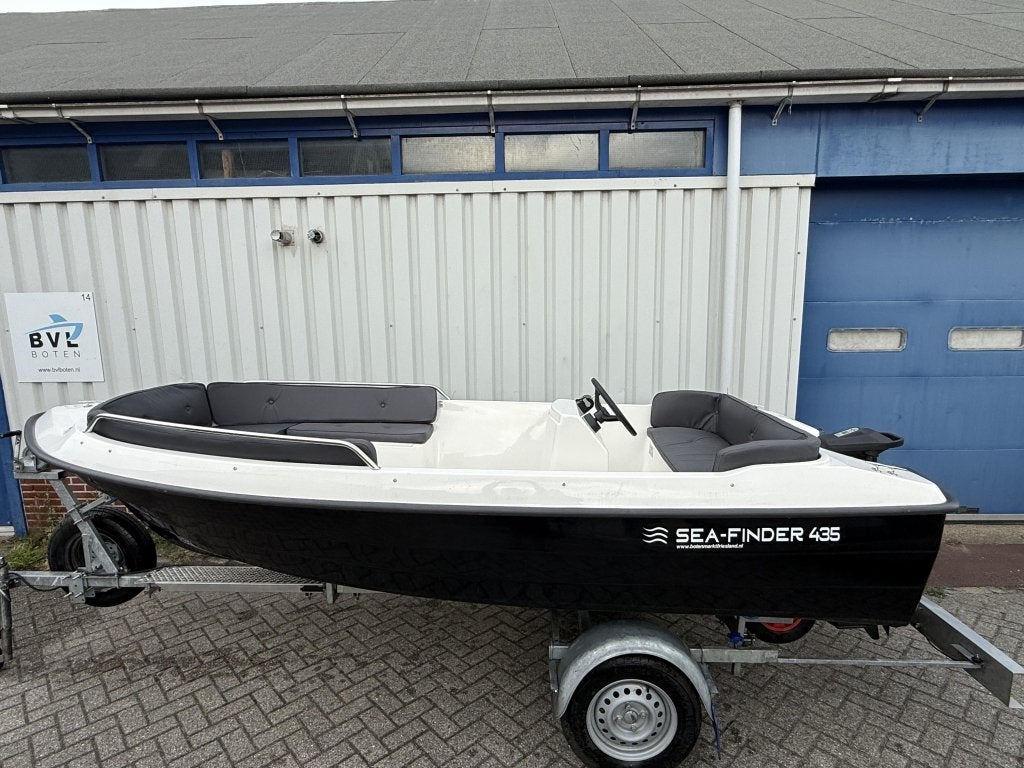 Als nieuw Seafinder 435 elektrische sloep 2025, Watersport en Boten, 4 m, Niet ingevuld, 2 m, Niet ingevuld