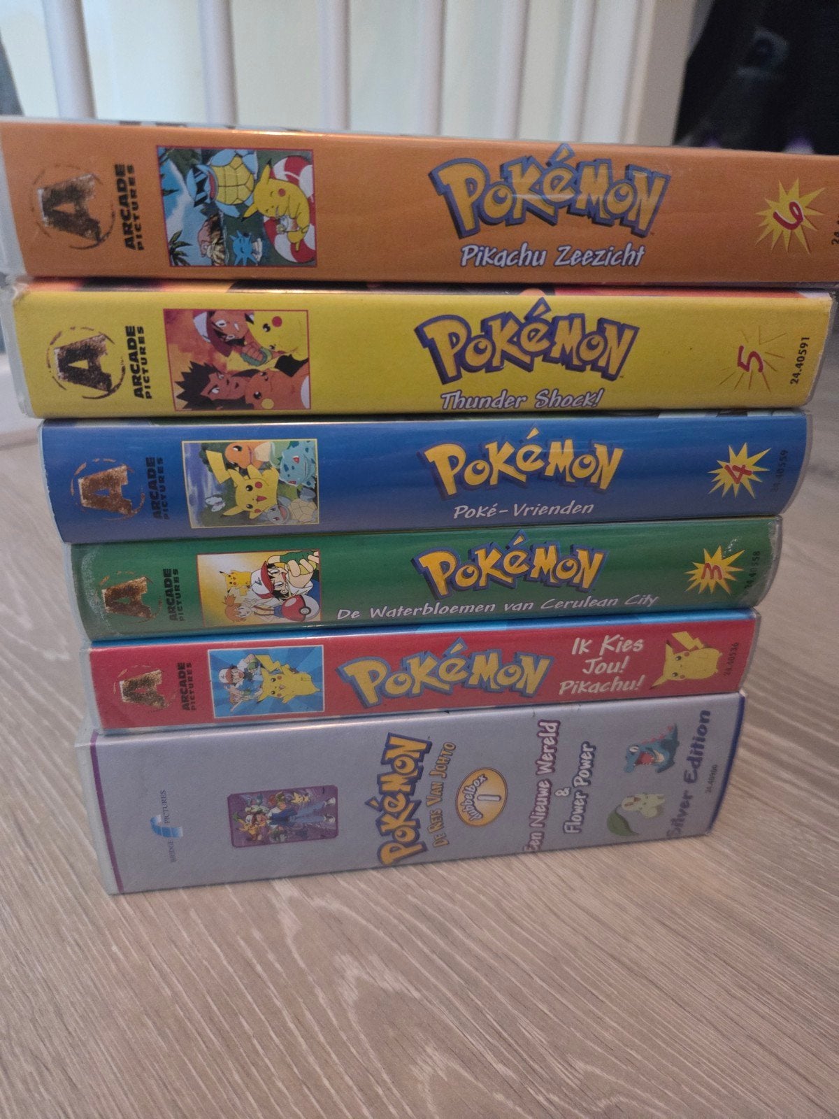 6x Pokemon VHS, Alle leeftijden, Ophalen of Verzenden, Gebruikt