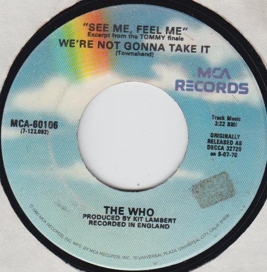 The Who - See Me , Feel Me (Single), Gebruikt, 7 inch, Ophalen of Verzenden, Pop