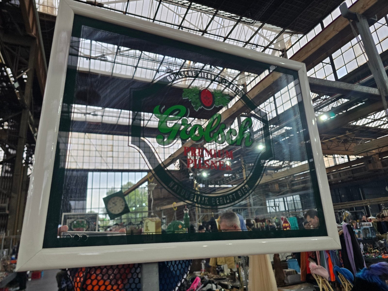 Grolsch Spiegel - Vintage Bier Reclame, Ophalen of Verzenden