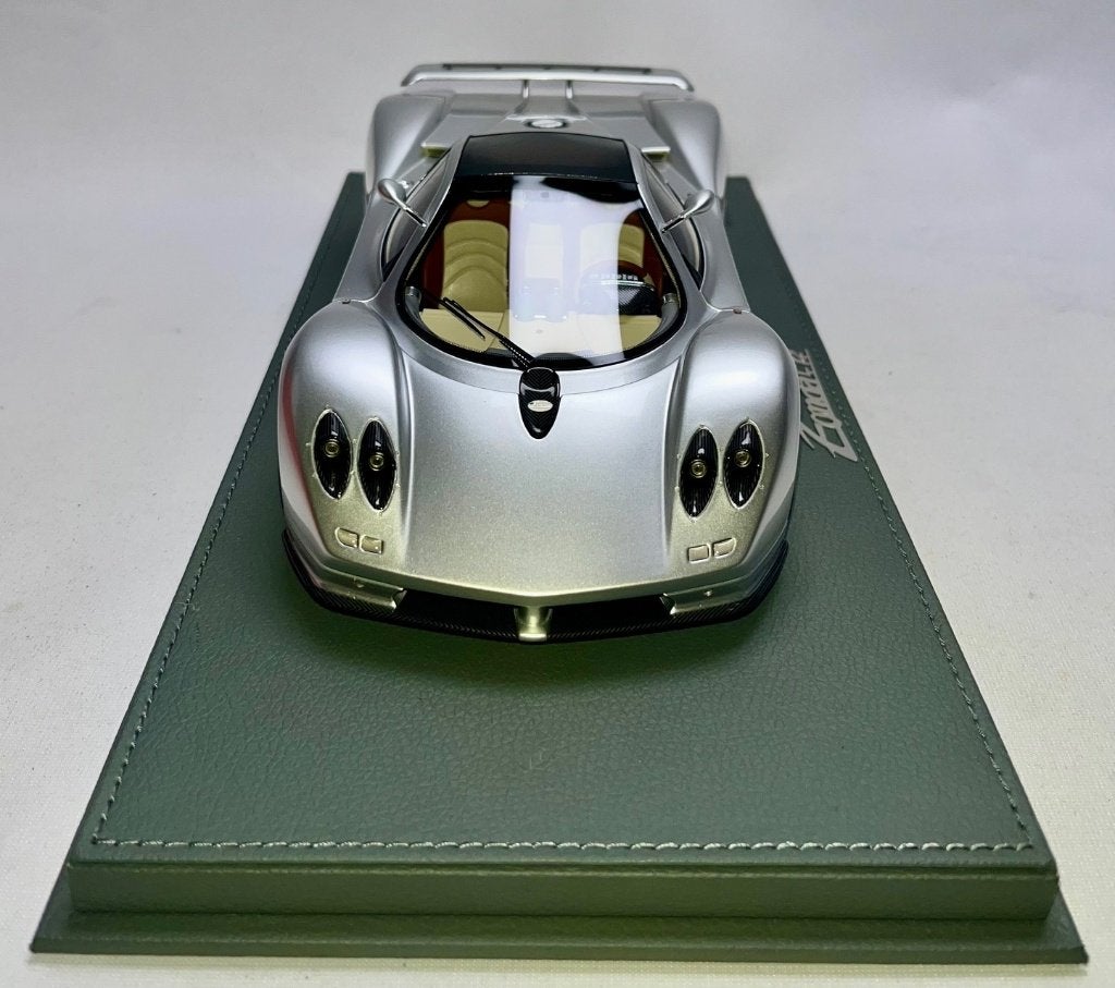 Pagani Zonda C12 Zilver P18170A 1:18 van BBR PRE-ORDER, Ophalen of Verzenden, Nieuw, Auto, Overige merken