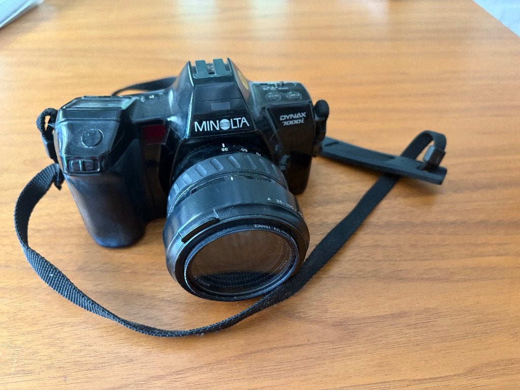 Spiegelreflexcamera Minolta Dynax 7000i analoog, Audio, Tv en Foto, Ophalen of Verzenden, Gebruikt, Spiegelreflex, Minolta