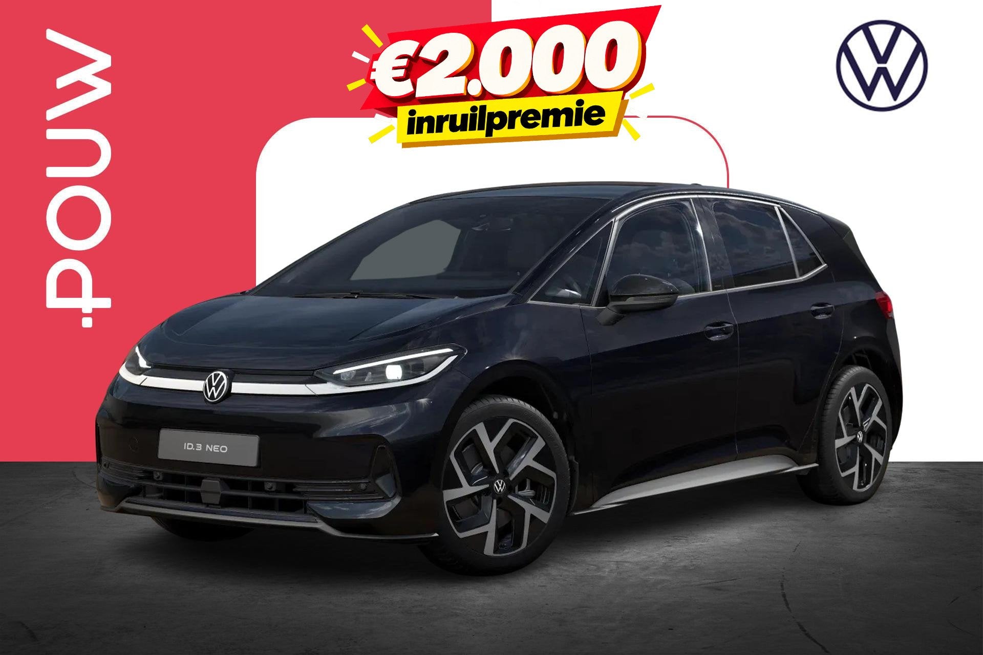 Volkswagen ID.3 Neo Life 58 kWh 190pk | LMV 19'' | Extra Get, Auto's, Automaat, 12 maanden, Zwart, 190 pk