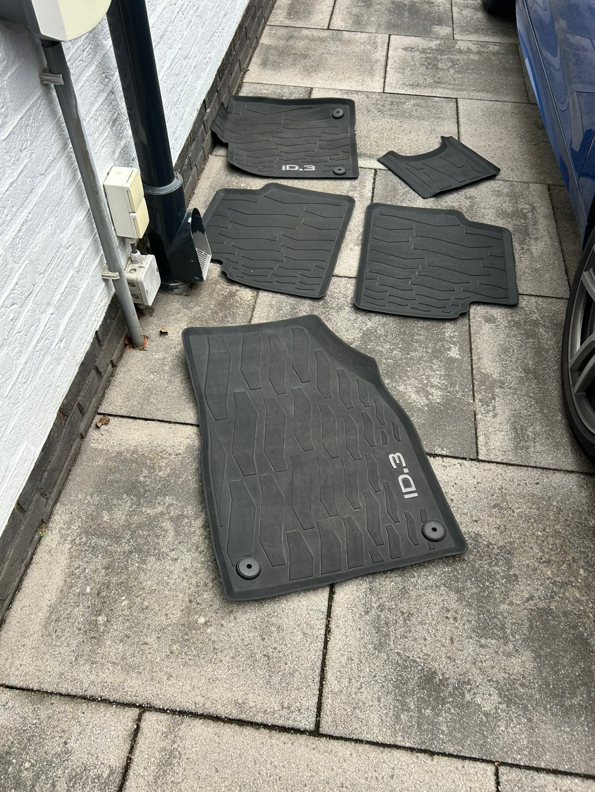 VW ID.3 rubberen mattenset en kofferbakmat, Ophalen, Gebruikt