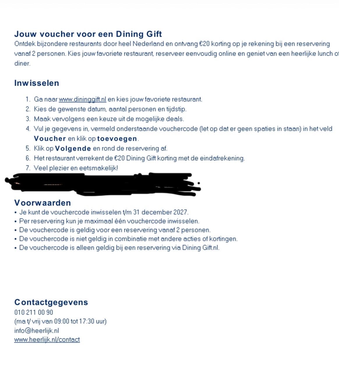 €20,- korting diner gift vele restaurants NL, Tickets en Kaartjes, Twee personen, Kortingsbon, Overige typen