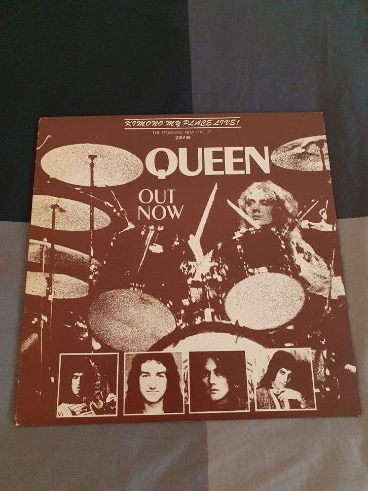 Queen LP - Kimono my place live, Ophalen of Verzenden, Gebruikt, 12 inch, Poprock
