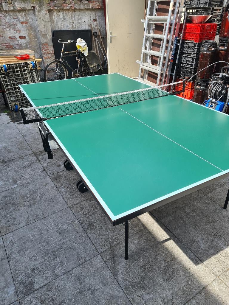 Tafeltennistafel in goede staat, Ophalen, Gebruikt, Tafel Outdoor, Verrijdbaar