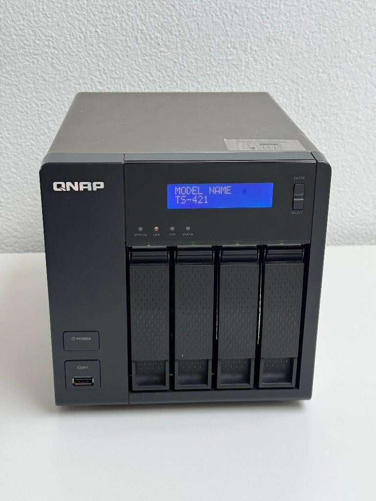 QNAP TS-421 4-bay NAS, Computers en Software, NAS, Gebruikt, Ophalen of Verzenden