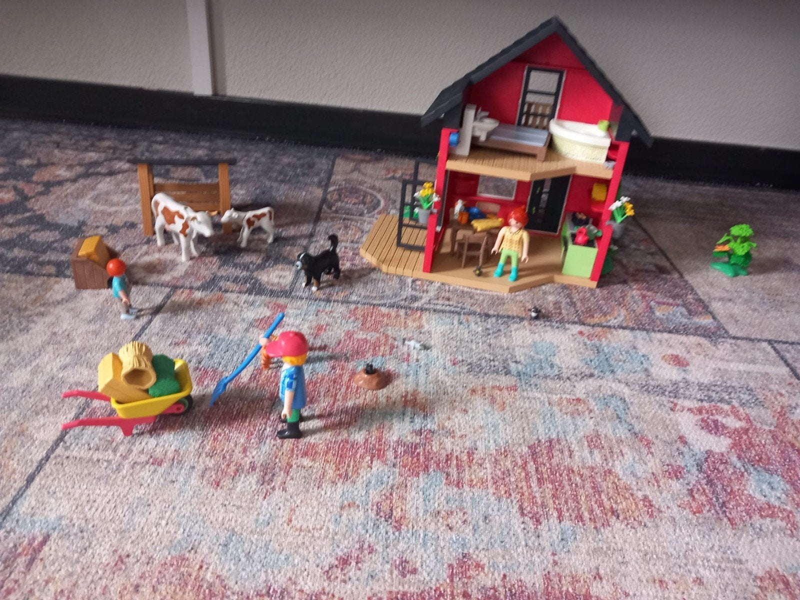 boederij huis, Kinderen en Baby's, Speelgoed | Playmobil, Ophalen, Gebouw, Complete set, Zo goed als nieuw