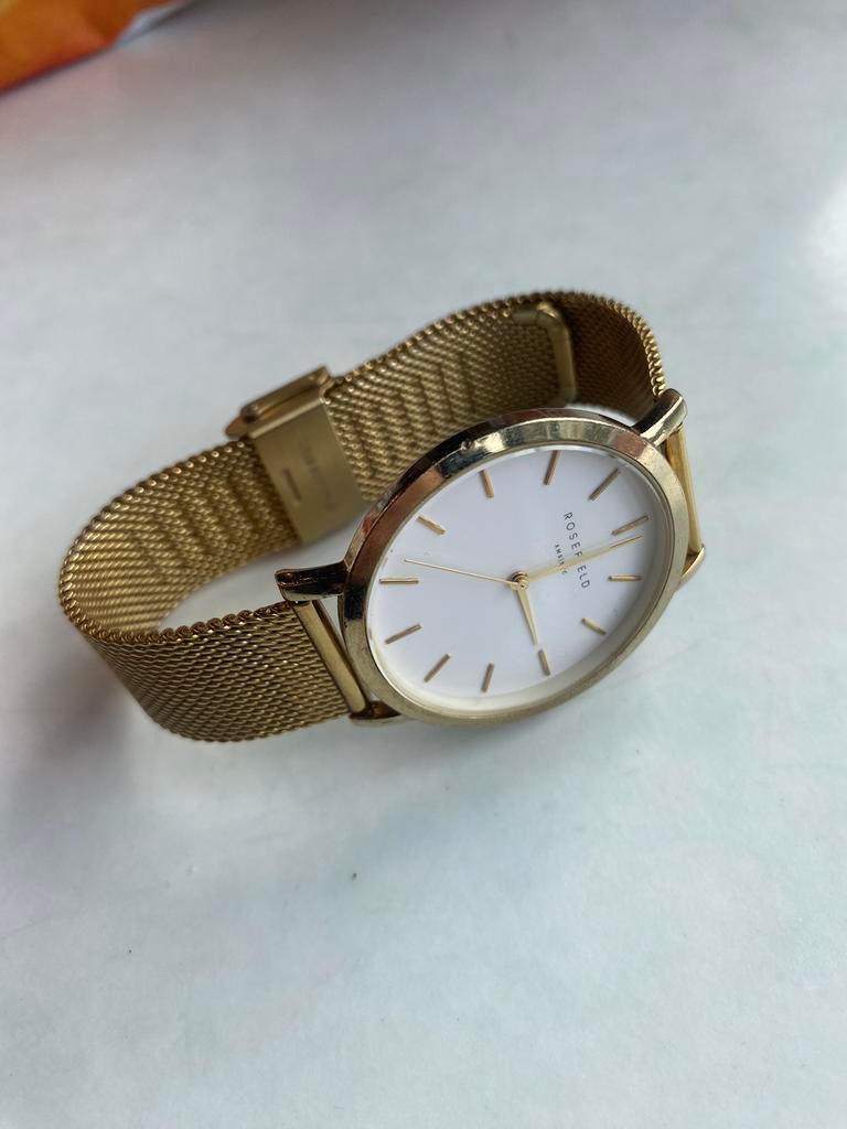 Rosefield horloge goud sierraad watch, Ophalen of Verzenden
