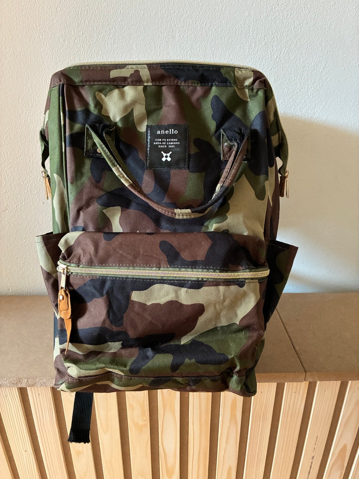 Anello Camouflage Rugzak - 40x35 cm, Sieraden, Tassen en Uiterlijk, Tassen | Rugtassen, Overige merken, 25 tot 40 cm, Ophalen of Verzenden