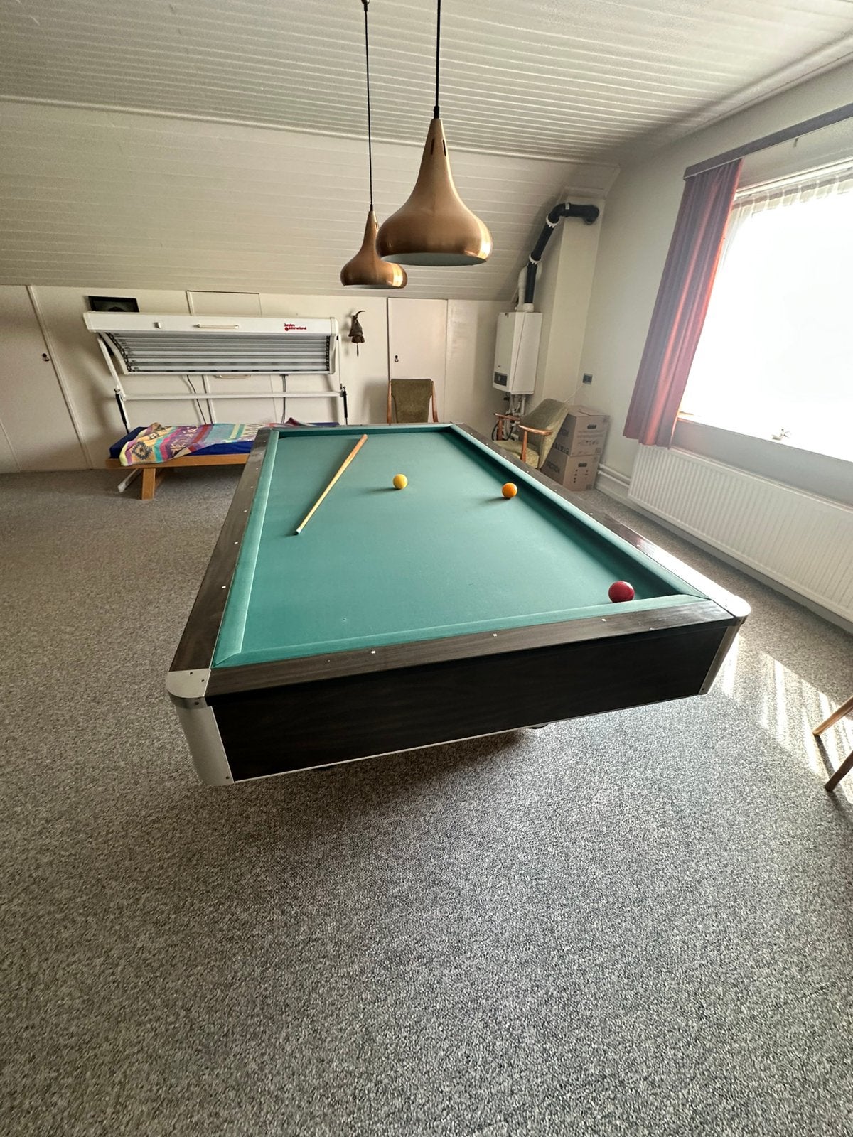 Caramboletafel / Biljarttafel 230x115 cm - zelf demonteren, Sport en Fitness, Biljarten en Poolen, Ophalen, Zo goed als nieuw