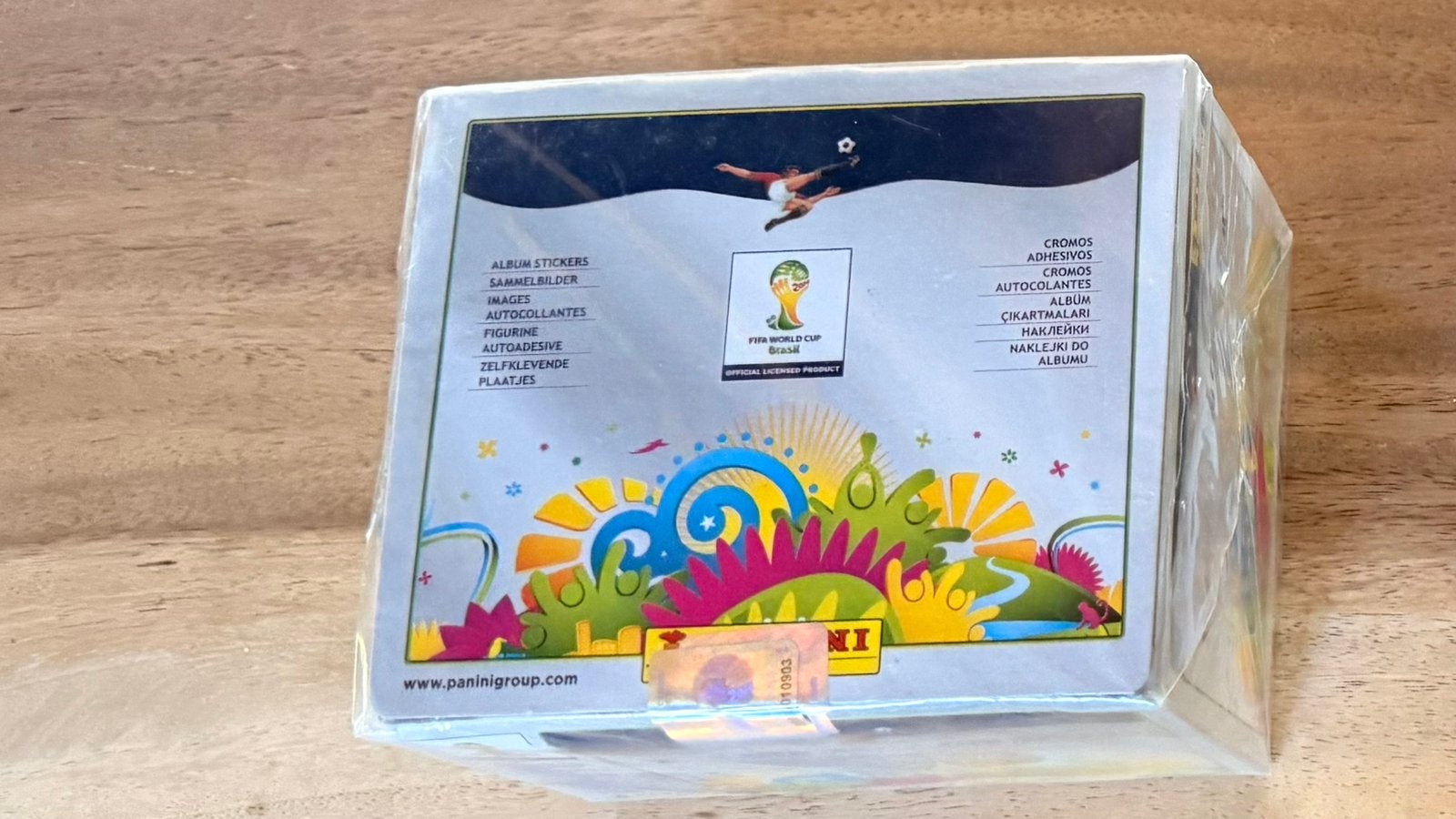 Nieuw Panini FIFA World Cup Brasil 2014 box 100 pakjes, Ophalen of Verzenden, Zo goed als nieuw, Meerdere stickers