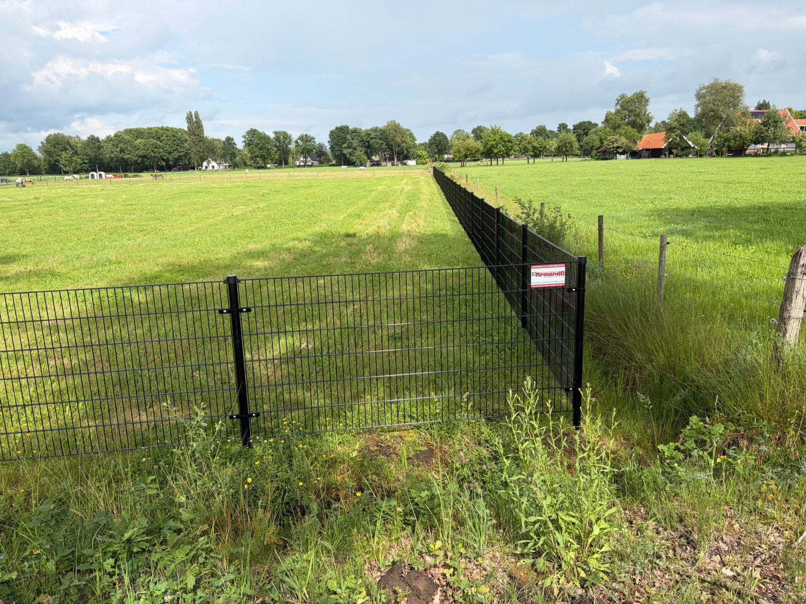 Dubbelstaafs hekwerk, Ophalen of Verzenden, Zo goed als nieuw, IJzer