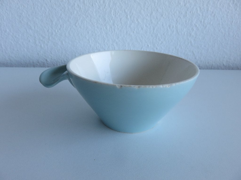 Petrus Regout Maastricht pastel blauwe soepkom, schaaltje, Ophalen of Verzenden