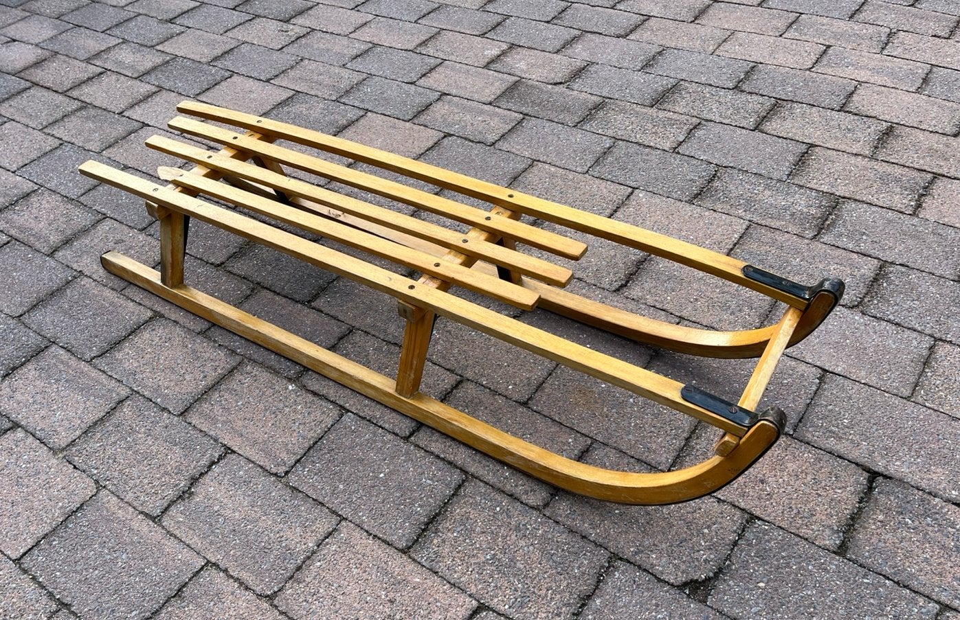 Vintage slee, hout, Ophalen, Gebruikt, Hout