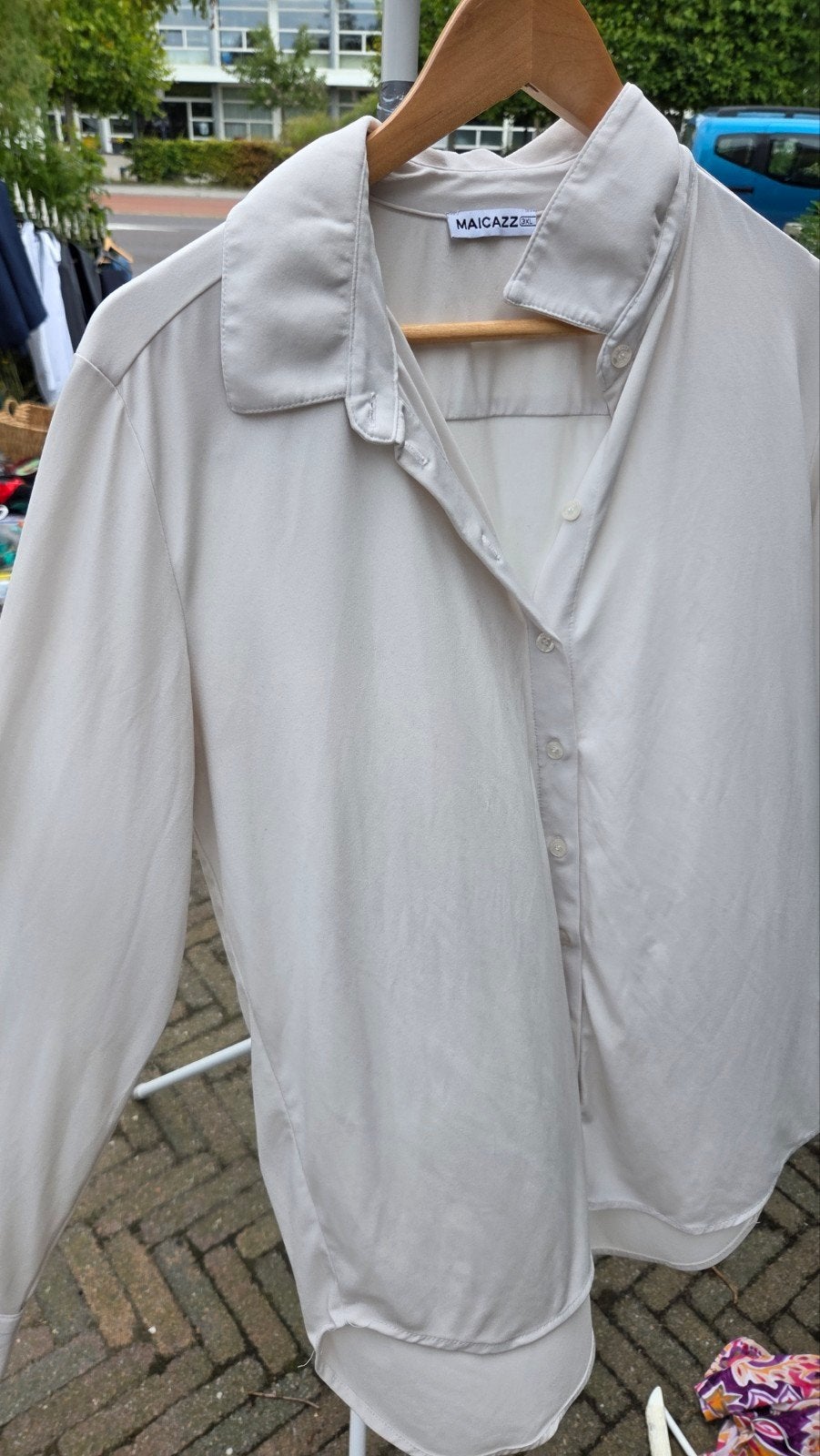 Maicazz blouse maat XXL - Zo goed als nieuw, Beige, Maat 46/48 (XL) of groter, Ophalen of Verzenden, Maicazz