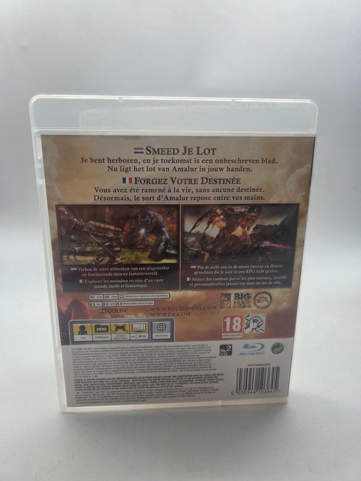 Kingdoms of Amalur: Reckoning PS3 - RPG Avontuur, 1 speler, Onbekend, Ophalen of Verzenden, Zo goed als nieuw