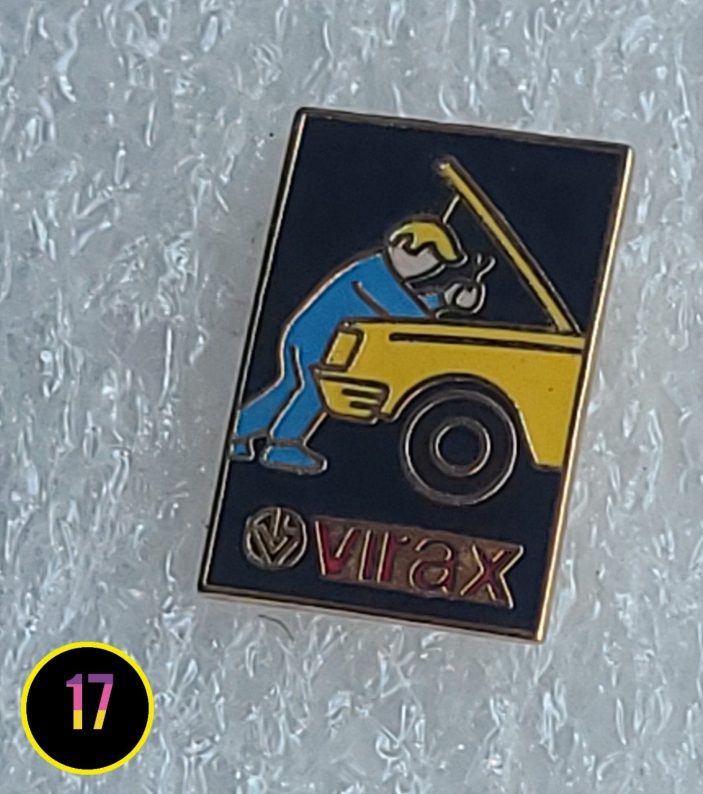 Vintage VW Virax monteur pin speldje, Verzenden