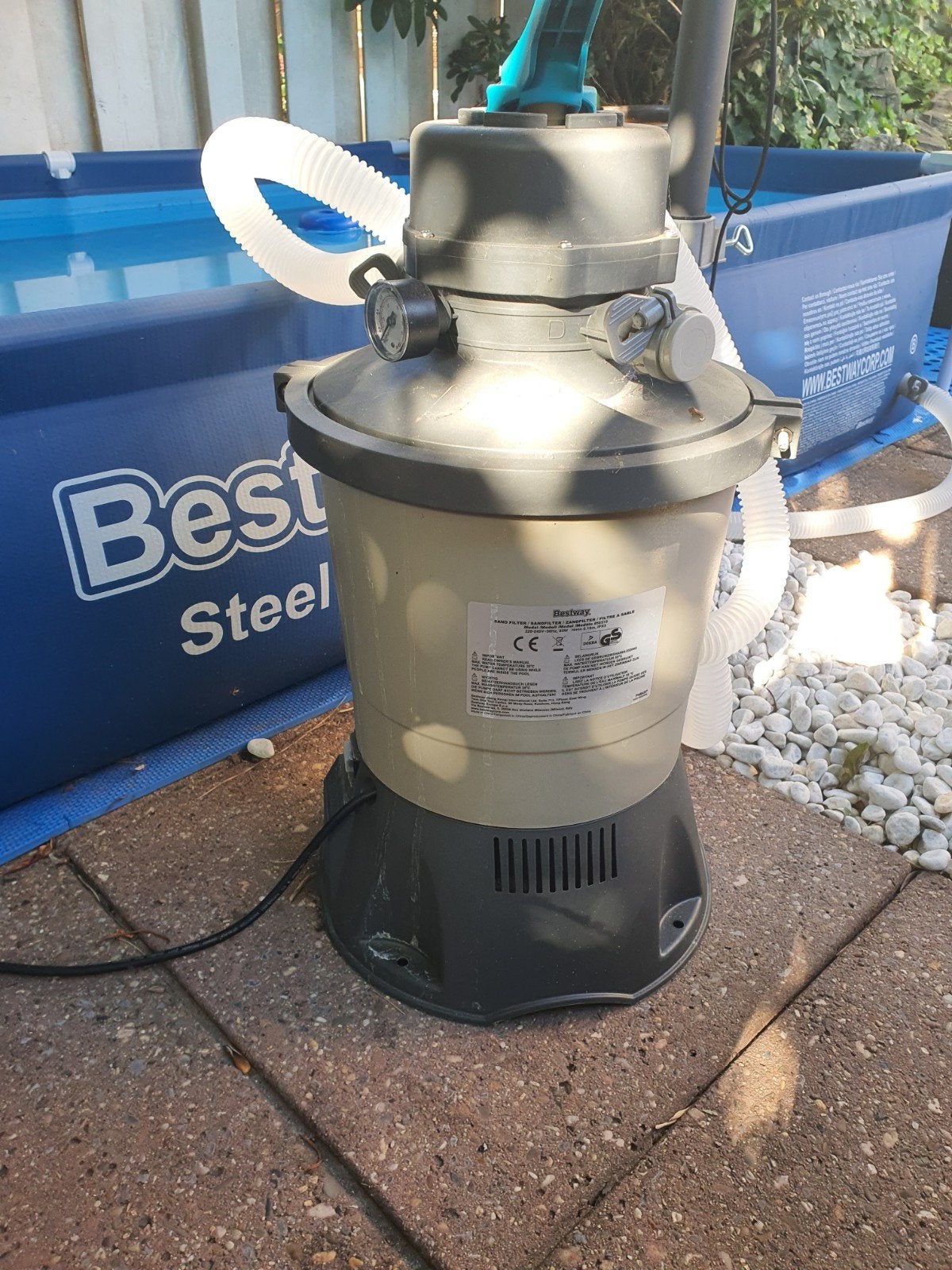 compleet pakket zwembadbenodigdheden., Tuin en Terras, Ophalen, Zo goed als nieuw, Filter