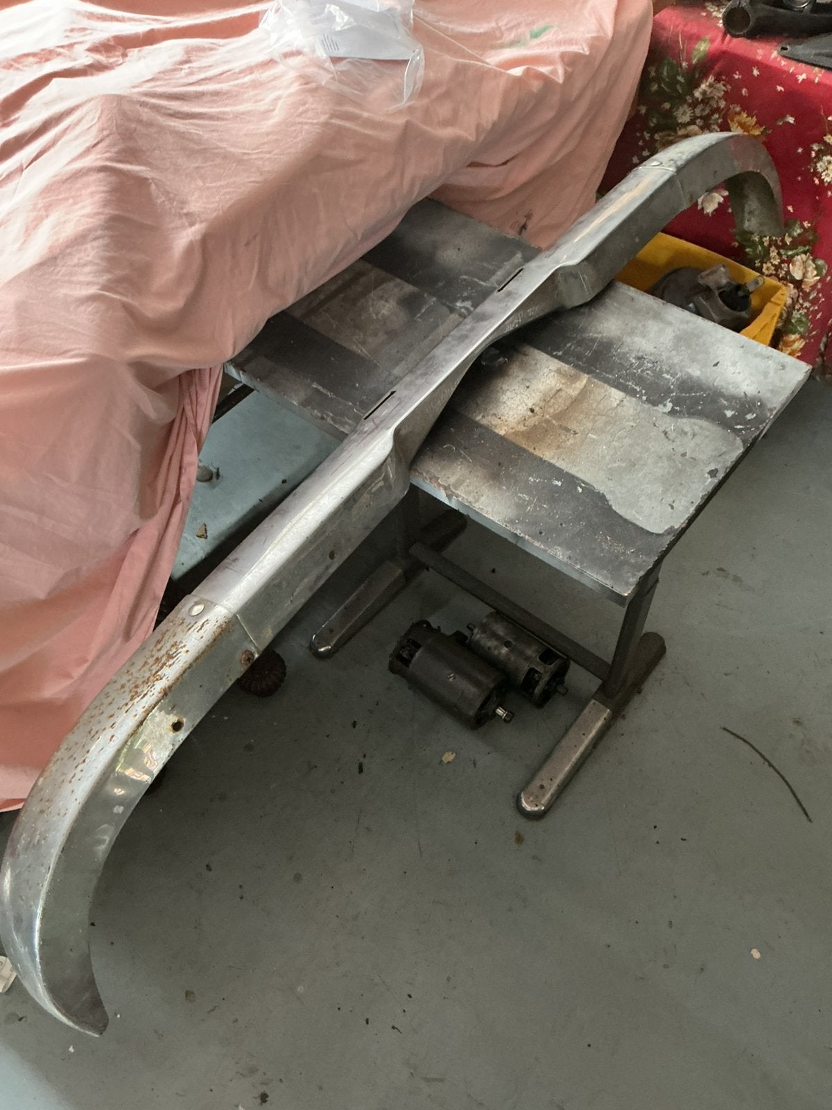Voorbumper old-timer mercedes 220S, Ophalen, Gebruikt, Mercedes-Benz