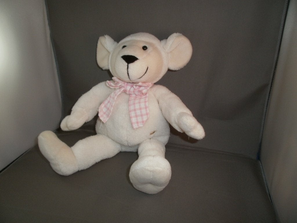 sunkid schaap wit crème oren poten hoefjes snuit 34 cm, Overige merken, Overige karakters, Overige typen, Nieuw