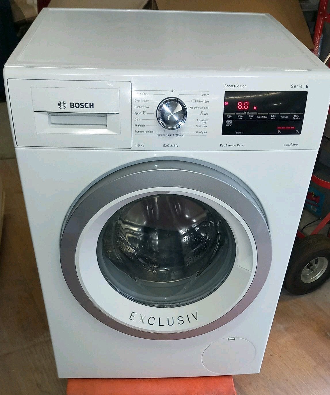 Wasmachine Bosch serie 6 exclusiv 8kg, 6 tot 8 kg, Ophalen, Condens, 85 tot 90 cm