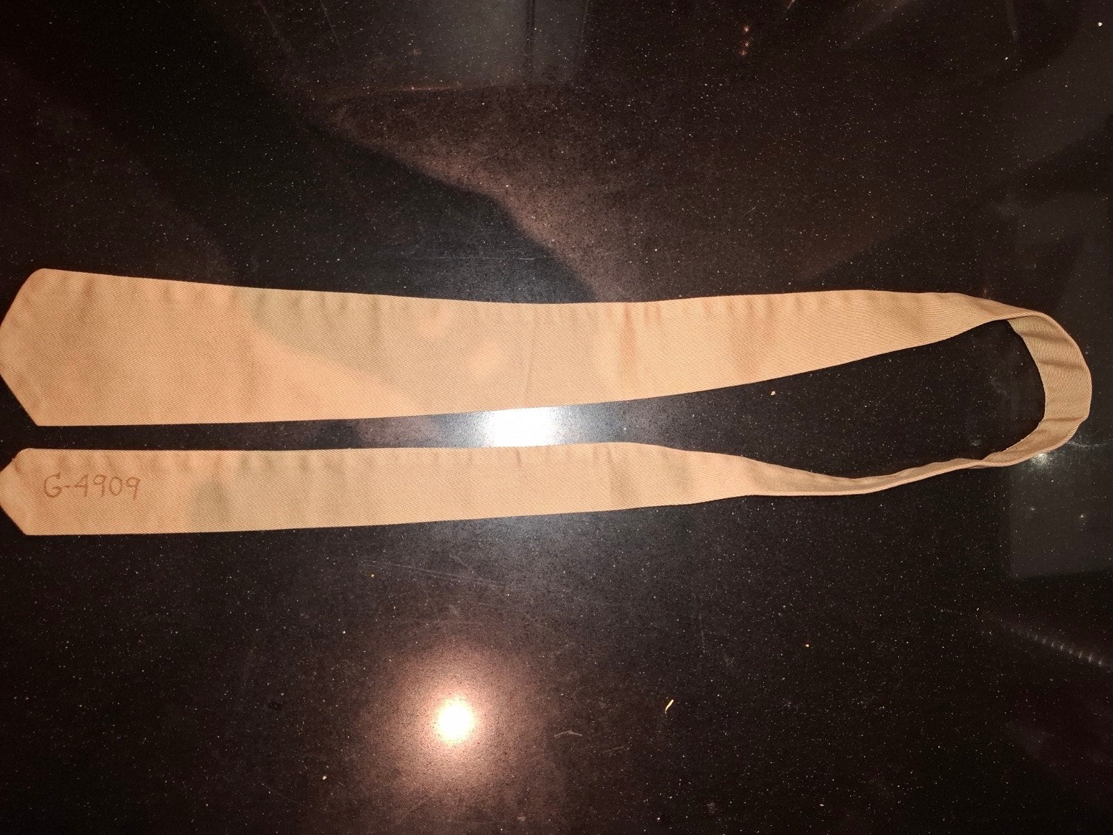 Originele US WW2 stropdas – Khaki – US Army(2), Ophalen of Verzenden, Amerika, Kleding of Schoenen