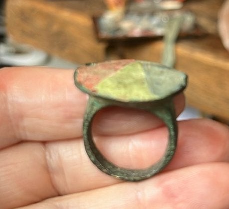 Bodemvondst….Romeinse/Vikingperiode Bronzen Ring, Antiek en Kunst, Ophalen of Verzenden