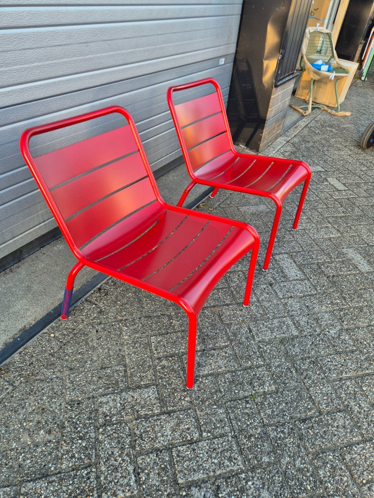Nieuwe fermob Luxembourg lounge set poppy rood, Ophalen, Nieuw