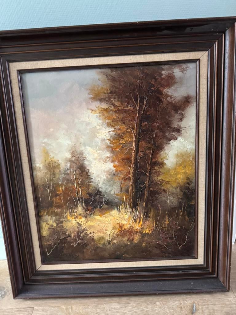 Schilderij van G J Ernens, Antiek en Kunst, Kunst | Schilderijen | Klassiek, Ophalen of Verzenden