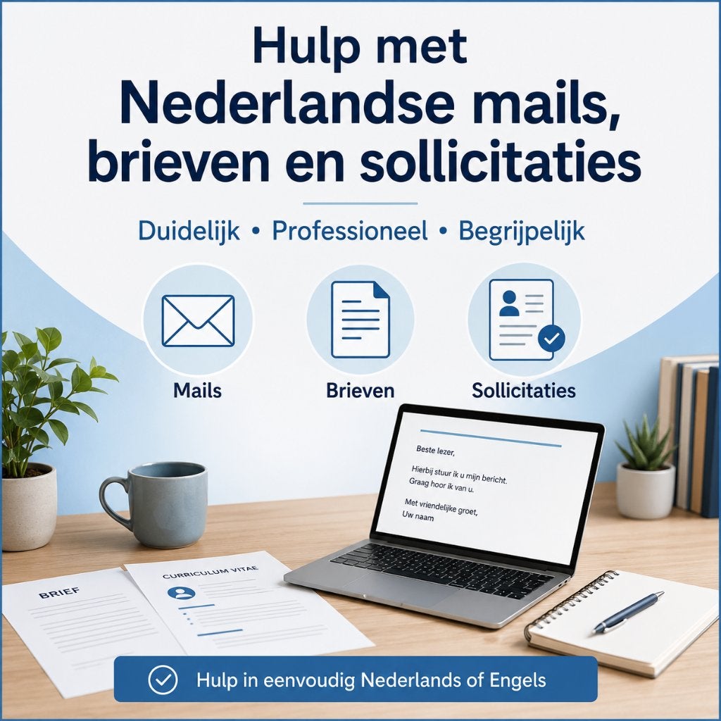 Hulp met Nederlandse mails, brieven en sollicitaties, Tekstschrijver