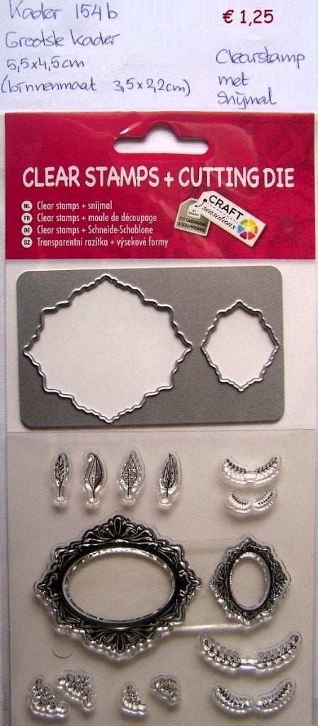 Kader 154 Clearstamp, Hobby en Vrije tijd, Stempelen, Ophalen of Verzenden, Nieuw, Clearstamp