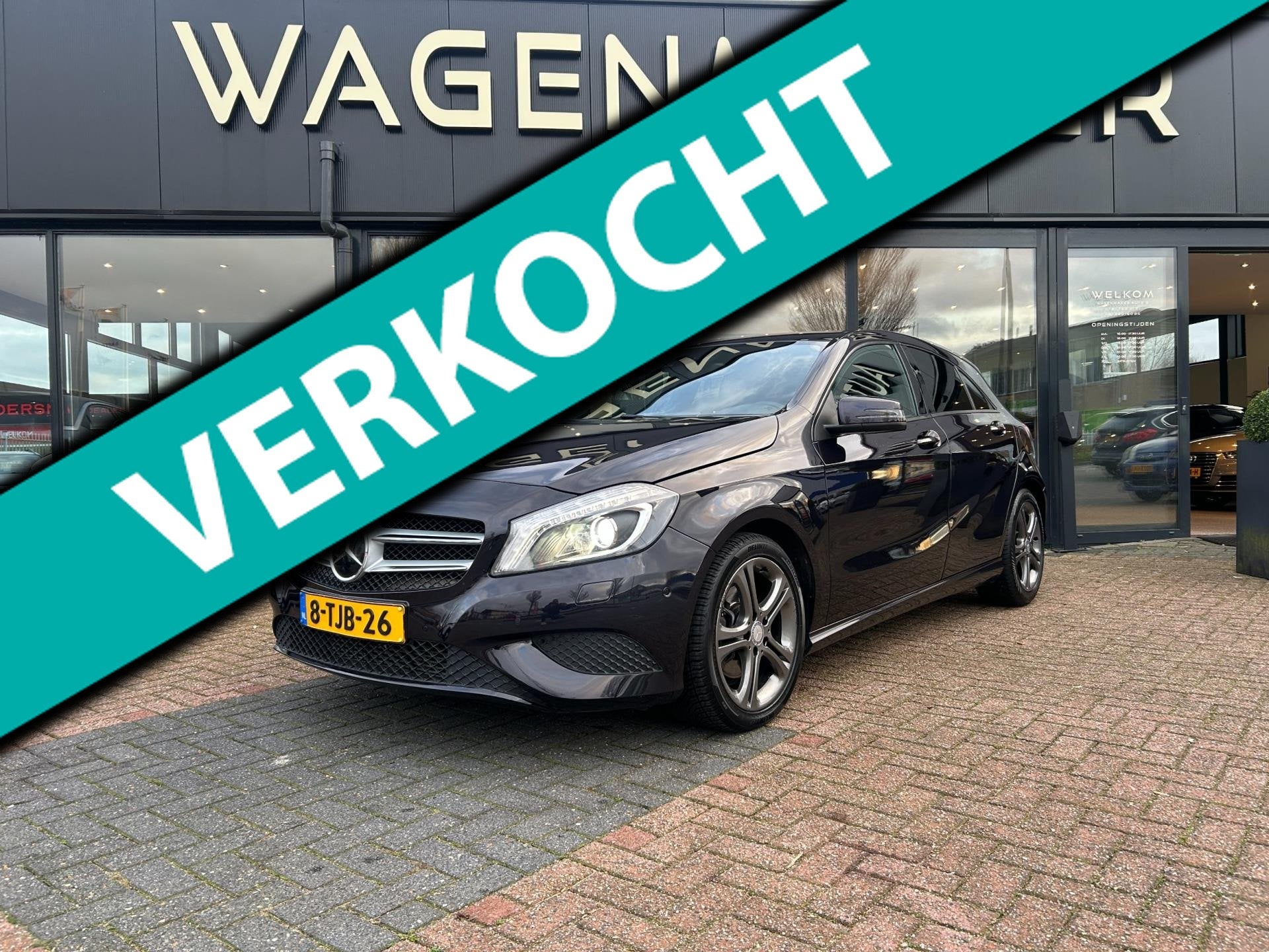 Mercedes-Benz A-klasse 200 Ambition AUT|Clima|Cruise|NAVI, Auto's, Stof, Gebruikt, Bedrijf, Grijs