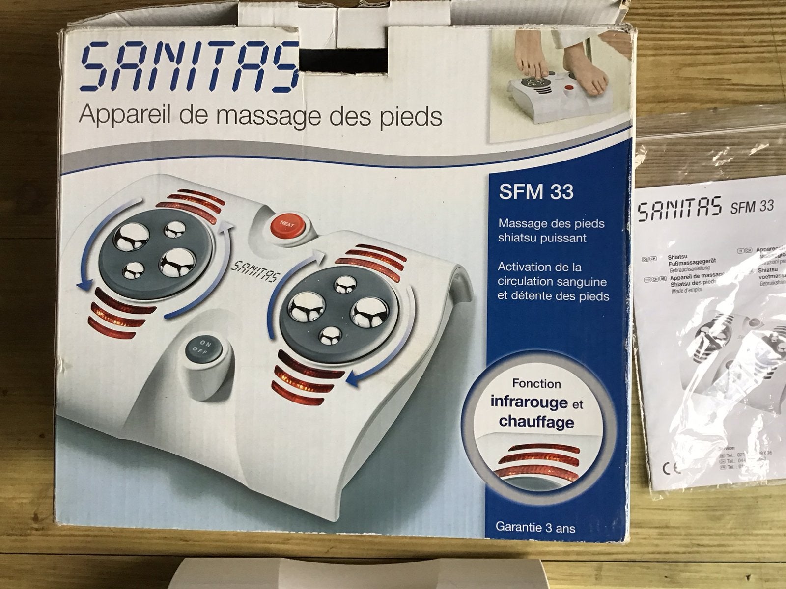 Sanitas voetmassage apparaat voeten Shiatsu voet massage, Ophalen of Verzenden, Zo goed als nieuw, Overige typen