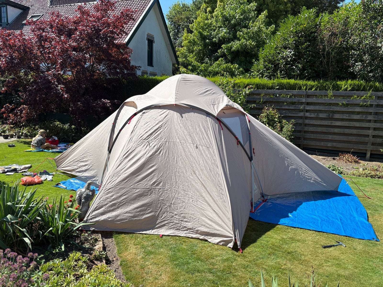 Vaude Badawi 4-persoons tent - Zo goed als nieuw, Ophalen of Verzenden, Zo goed als nieuw, Tot en met 4
