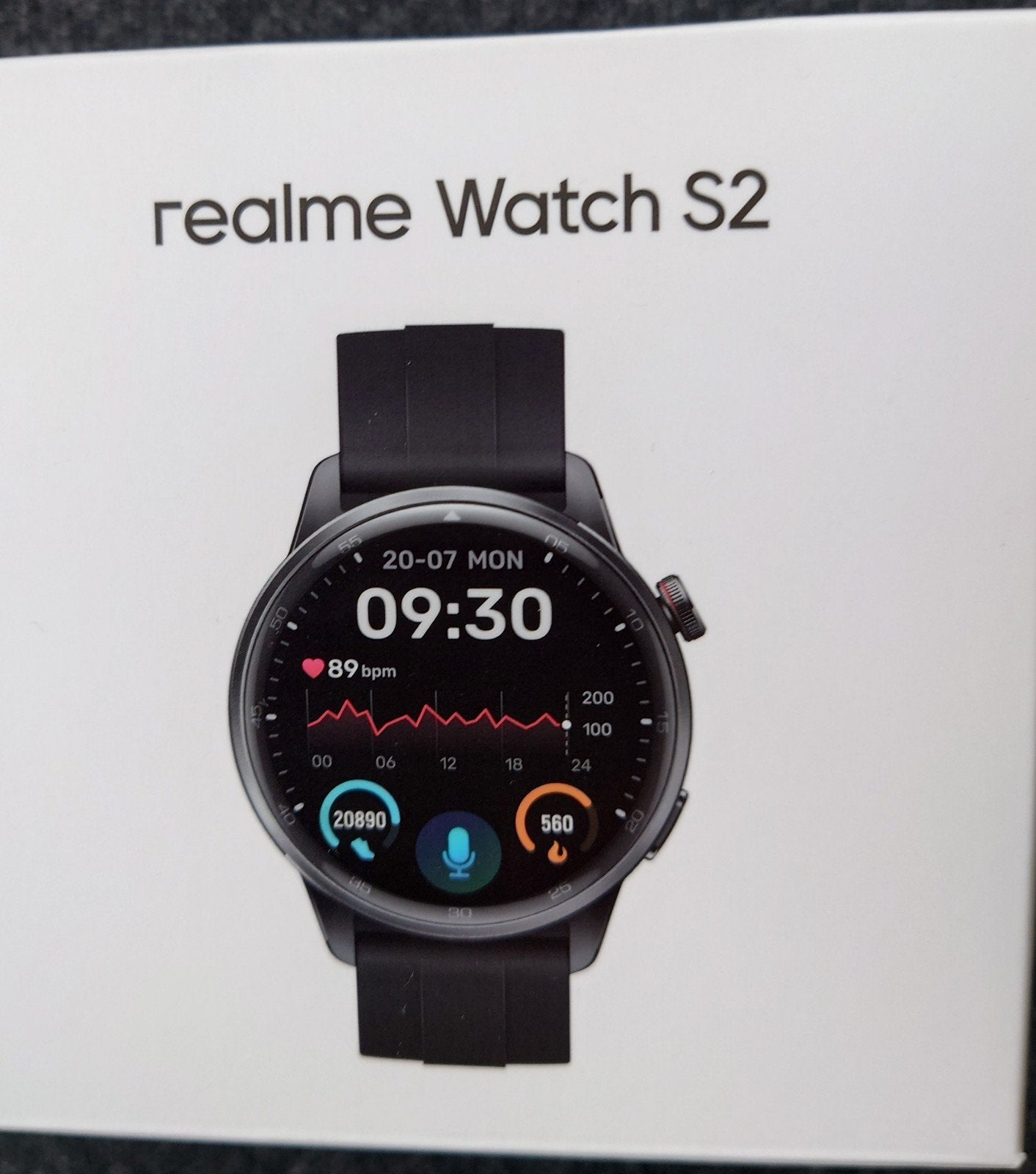 Realme smartwatch S2 nieuw, Zwart, Nieuw, Realme, Ophalen of Verzenden