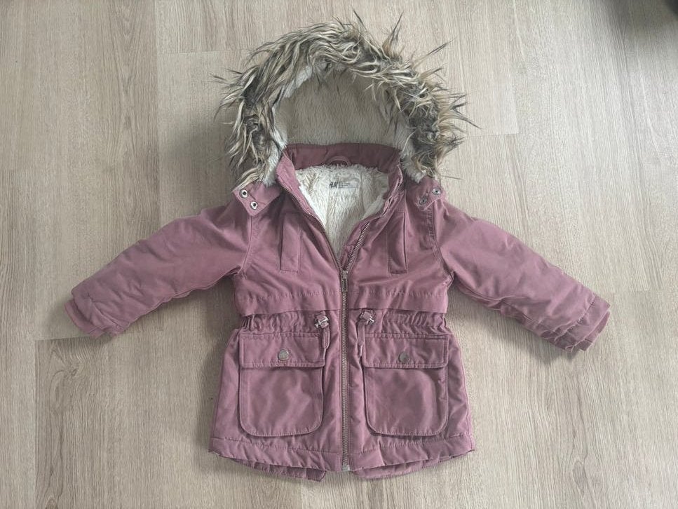 Meisjes winterjas maat 98 H&M, Kinderen en Baby's, Ophalen of Verzenden, Gebruikt, Meisje, Jas