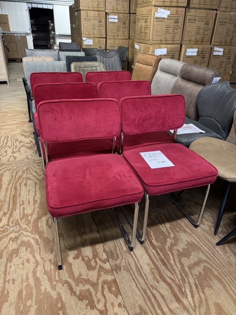 Eetkamerstoel Sevilla, Ophalen, Nieuw, Metaal, Vijf, Zes of meer stoelen