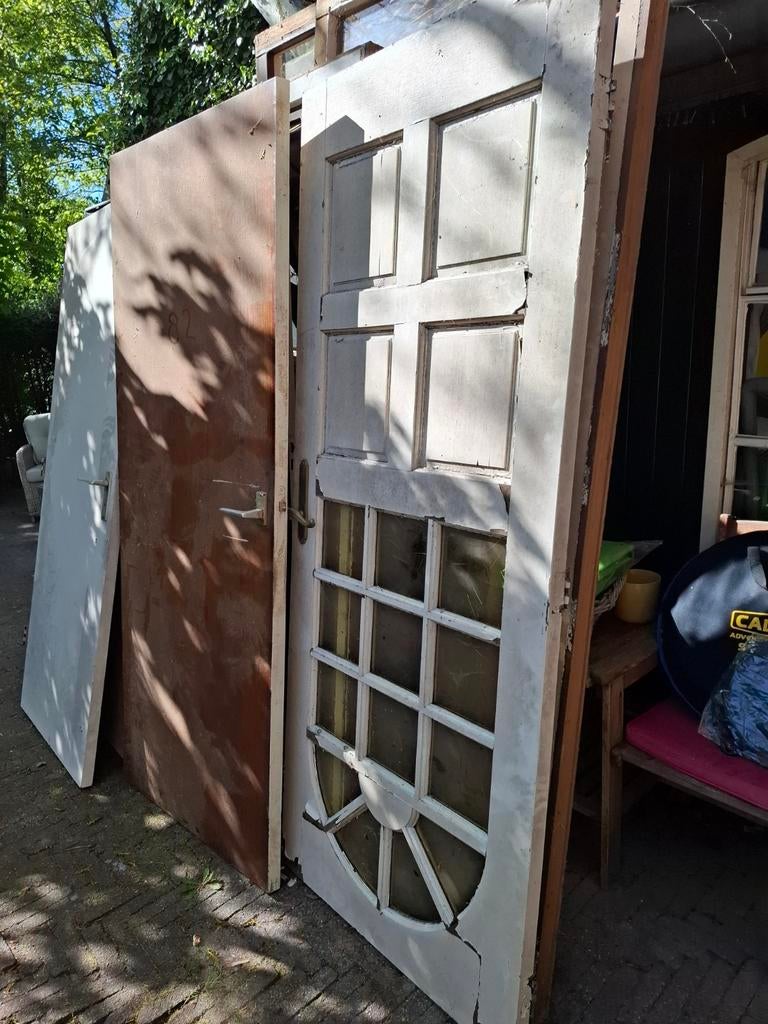 Diverse binnendeuren - Gebruikt, verschillende maten, Gebruikt, Binnendeur, Ophalen of Verzenden, Glas