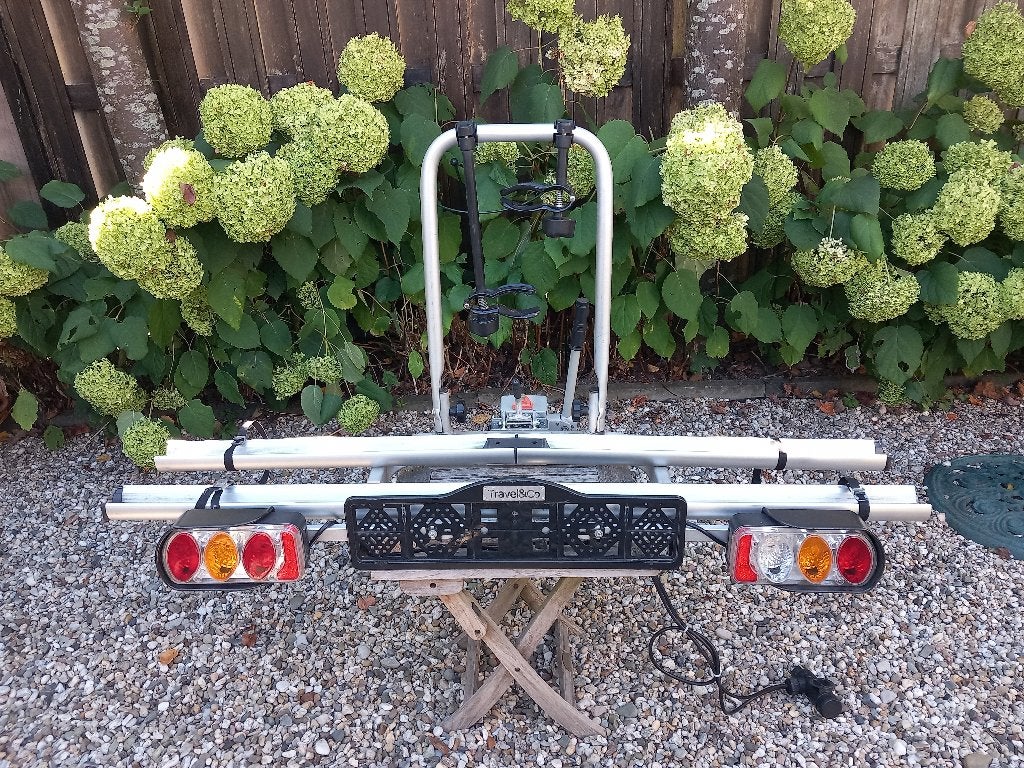 Fietsen drager, Ophalen, Gebruikt, 2 fietsen, Trekhaakdrager
