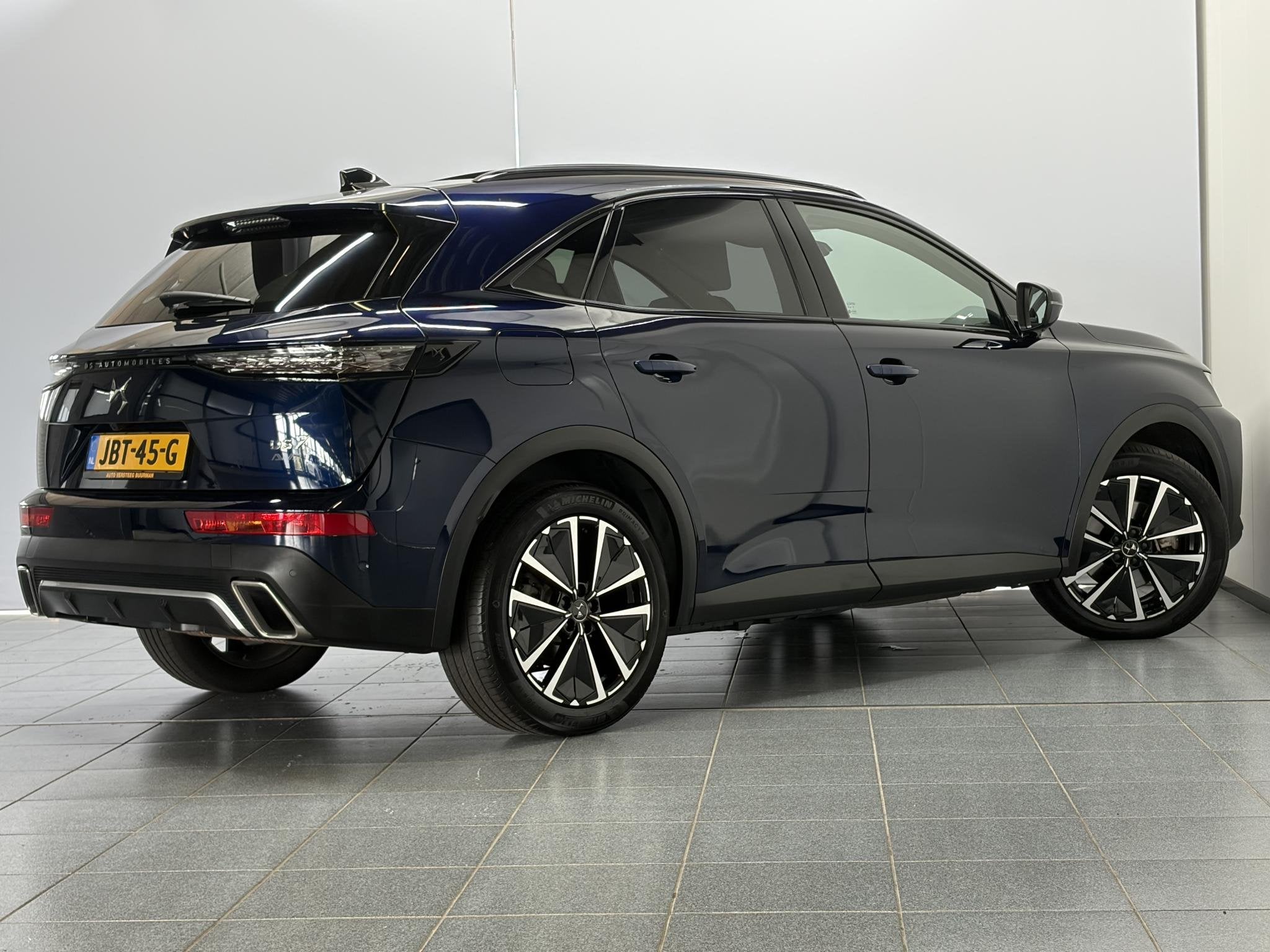 DS 7 1.6 PHEV 300 4x4 Pallas Panoramadak, Elektrische Achter, Auto's, DS, Automaat, 12 maanden, 14 kWh, Gebruikt
